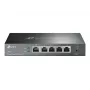 TP-LINK ER605 SafeStream Router - Gigabit VPN-ruuter 4-pordilise lülitiga, 3 WAN-porti, seinale paigaldatav