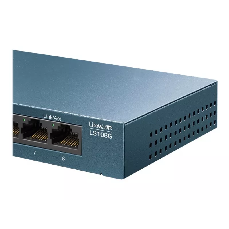 TP-Link LiteWave LS108G - Switch - haldamata - 8 x 10/100/1000 - Lauaarvuti - AC 220 V