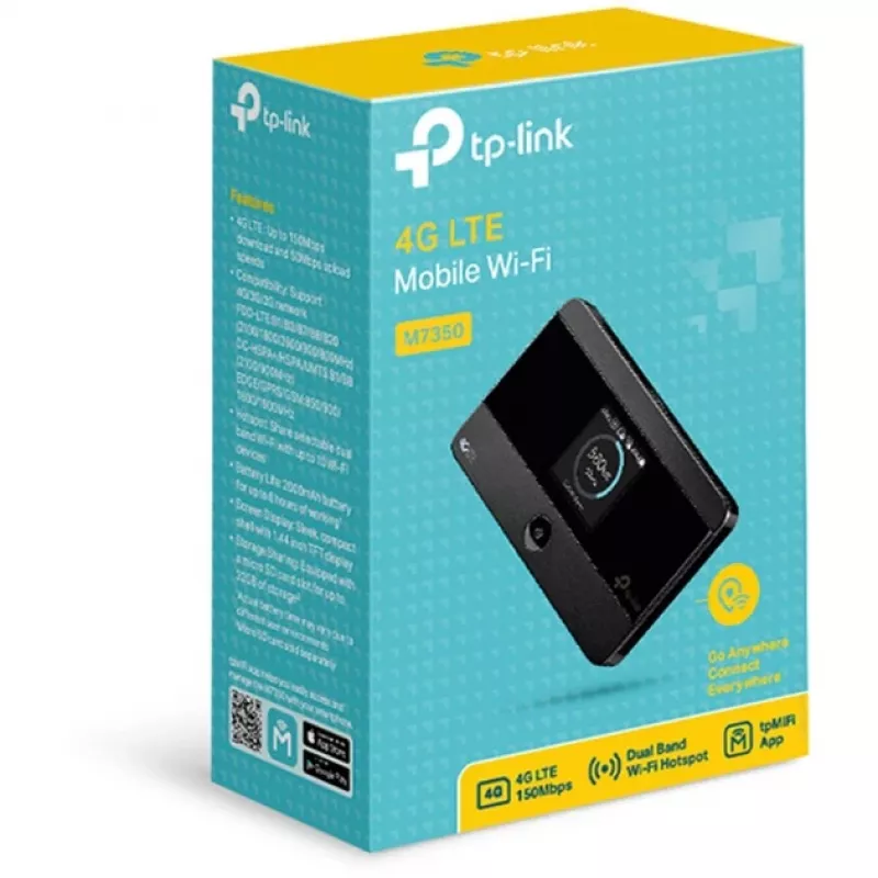 TP-Link M7350 must 4G LTE mobiilne ruuter