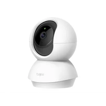 TP-Link Tapo C200 Pan/Tilt traadita turvakaamera, 1080p Full HD, 360° panoraam, 114° kallutus, öönägemine, kahesuunaline heli, microSD pesa, töötab Alexa ja Google Assistantiga, valge