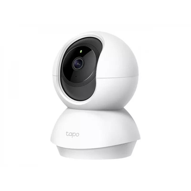 TP-Link Tapo C200 Pan/Tilt traadita turvakaamera, 1080p Full HD, 360° panoraam, 114° kallutus, öönägemine, kahesuunaline heli, microSD pesa, töötab Alexa ja Google Assistantiga, valge