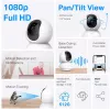 TP-Link Tapo C200C pööratav kodune turvakaamera Wi-Fi - 1080p Full HD, 360° horisontaalne ulatus, kahesuunaline heli, öönägemine kuni 9m, MicroSD kuni 256GB, valge