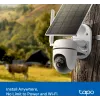 TP-LINK Tapo C615G KIT V1 Solar-Toitega Turvakaamera Komplekt - Välis-PTZ Võrguvalvekaamera, Tolmu- ja Ilmakindel, Päeva&Öö Värv