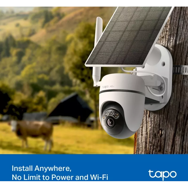 TP-LINK Tapo C615G KIT V1 Solar-Toitega Turvakaamera Komplekt - Välis-PTZ Võrguvalvekaamera, Tolmu- ja Ilmakindel, Päeva&Öö Värv