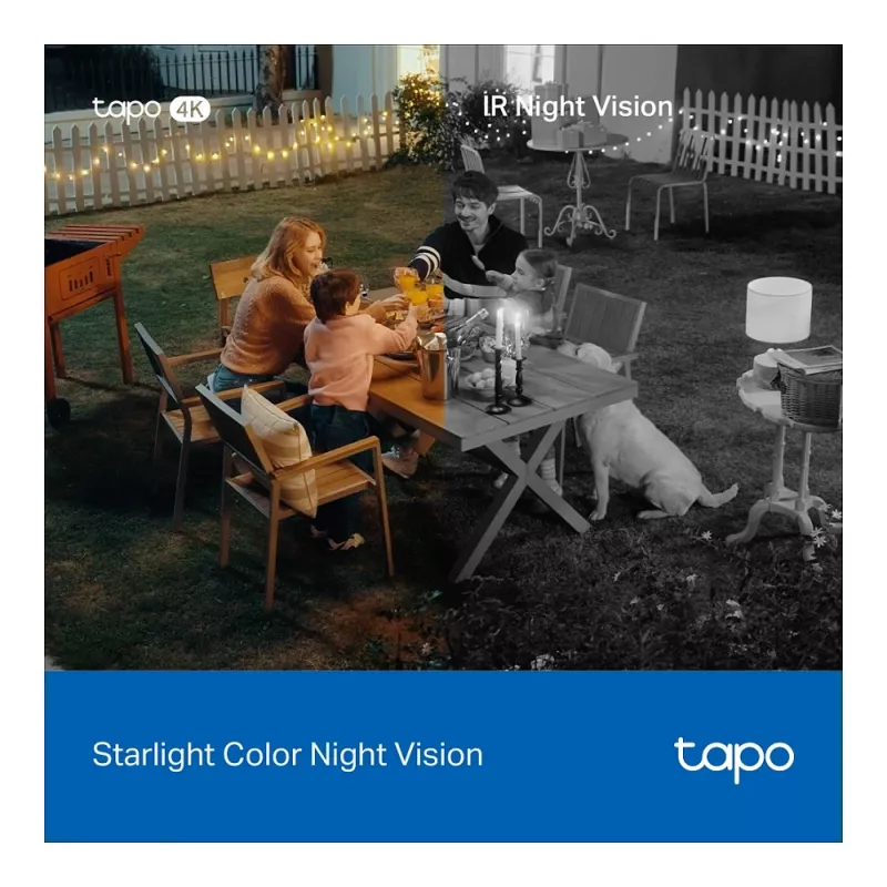TP-LINK Tapo C660 Komplekt 4K 8MP Pööratav Kallutatav Turvakaamera Päikesepaneeliga