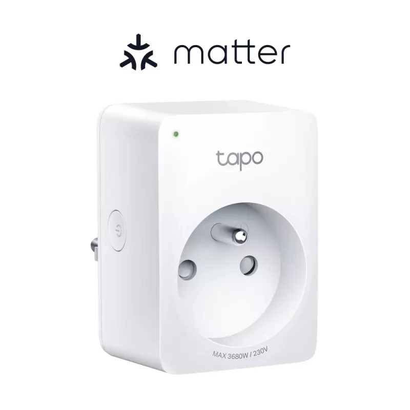 TP-Link Tapo P110M (2-Pack) - Nutikas WiFi-pistikupesa energiamonitooringuga, 16A, 3680W, tüüp F