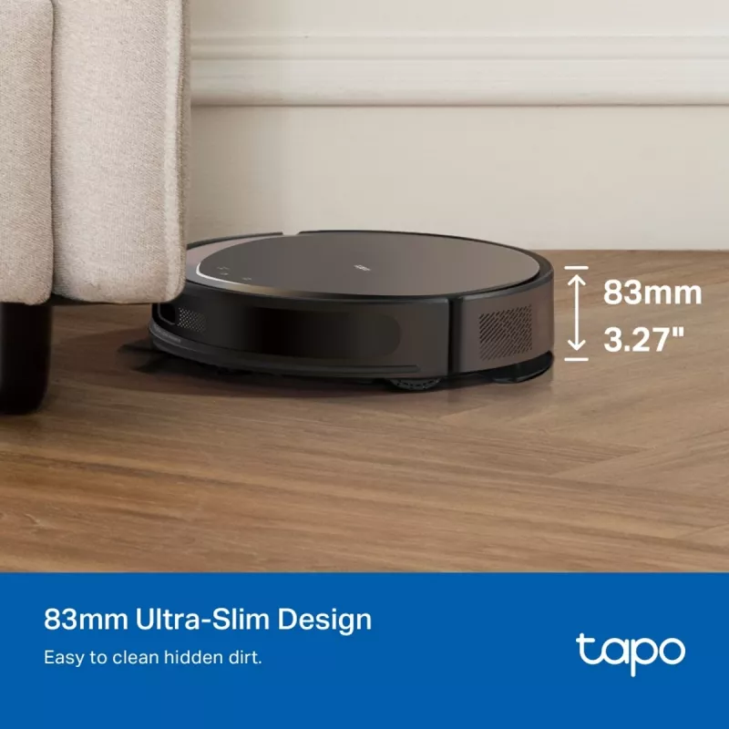 TP-Link Tapo RV20 Max Plus robottolmuimeja ja -mopiga, automaatse tühjendusjaamaga, LiDAR-navigatsiooniga, 4200 Pa imemisvõimsusega, 2600 mAh akuga, Wi-Fi, Alexa ja Google Assistant