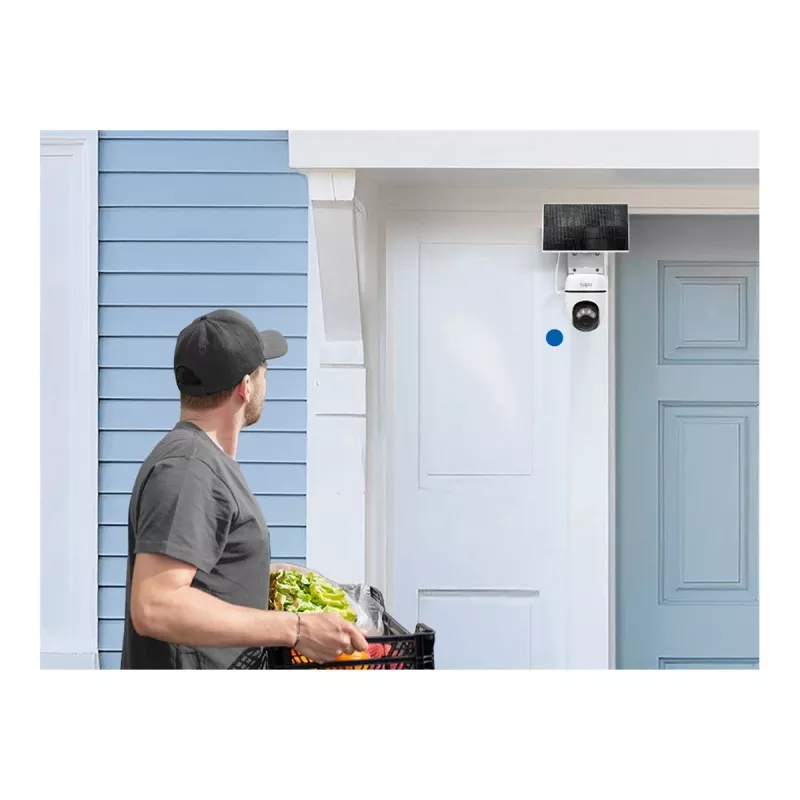 TP-Link Tapo TC90 KIT Solar-Toitega Pööratava Peaga Turvakaamera Komplekt, 2K QHD, Välitingimustesse, Aku ja Päikesepaneel, IP65, Värviline Öövaade, Juhtmevaba, 1 Kaamera