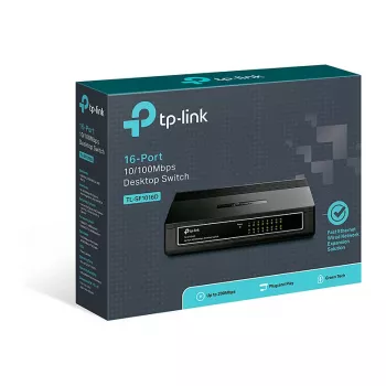 TP-Link TL-SF1016D 16-pordiline 10/100 Fast Ethernet lauaarvuti kommutaator