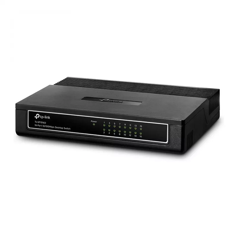 TP-Link TL-SF1016D 16-pordiline 10/100 Fast Ethernet lauaarvuti kommutaator