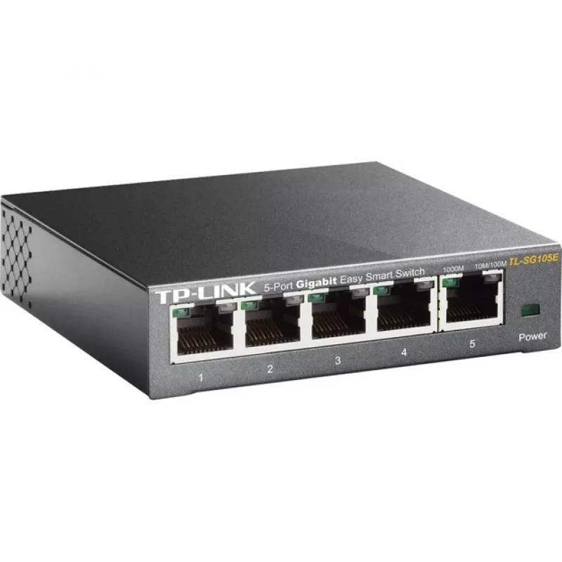 TP-LINK TL-SG105E(UN) Hallatav L2 Gigabit Ethernet Switch, 5 porti, 10/100/1000 Mbps