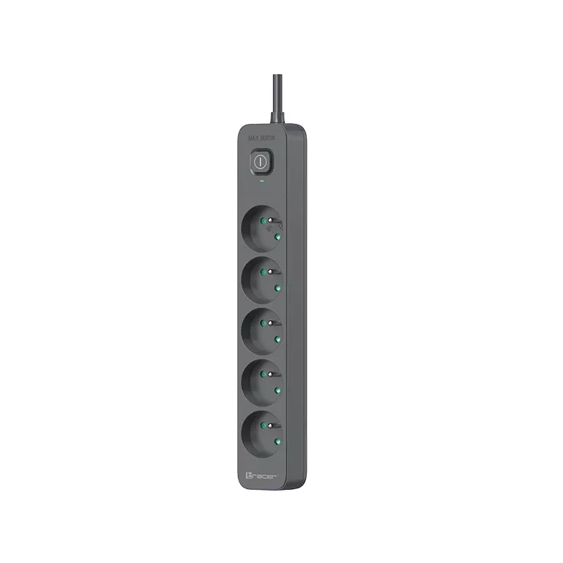 Tracer 47813 Super Line+ Graphite 1.5m (5 outlets)