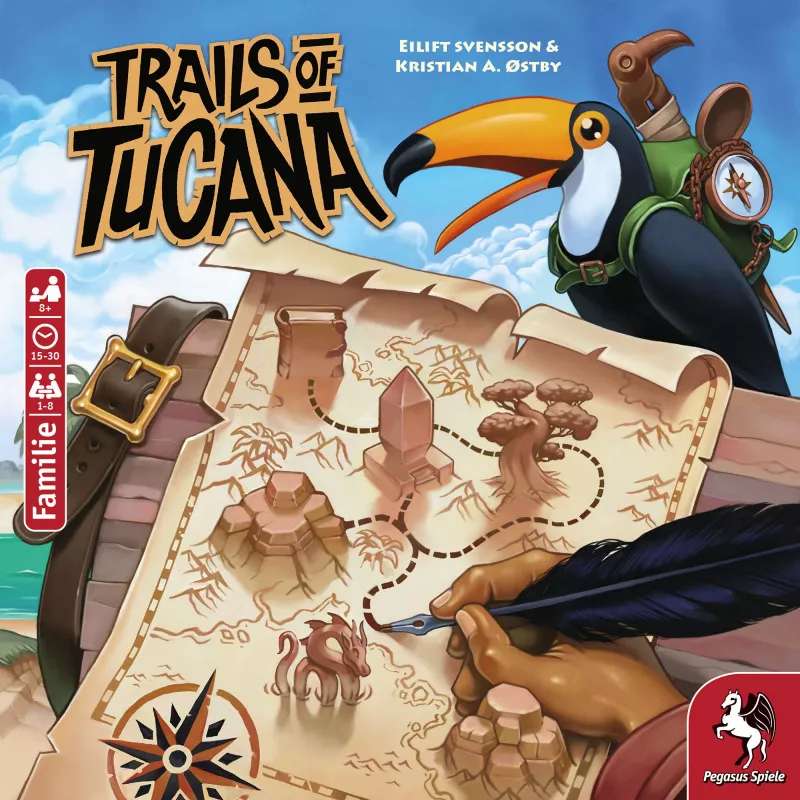 Trails of Tucana – flip & write lauamäng