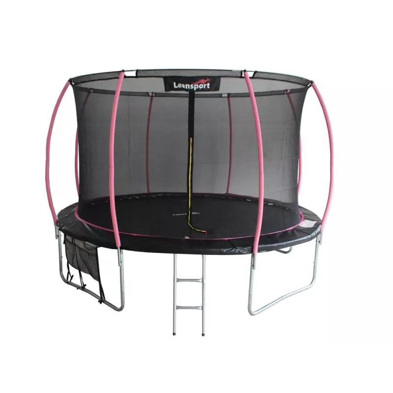 Trampolina LEAN Sport Max 12ft Black-Pink