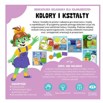 TREFL GRY Õppemäng Värvid ja Kujundid ABC Väikelastele Treflik Family Trefl 02904