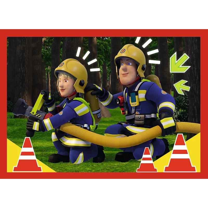 TREFL PUZZLE 4-in-1 Puzzle - Adventures of Fireman Sam