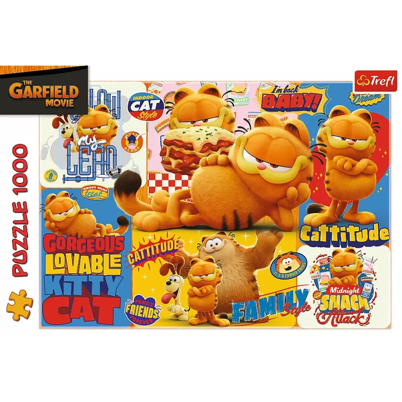 TREFL PUZZLE Pusle - 1000 - Garfieldi seiklused - Garfield Trefl 10935
