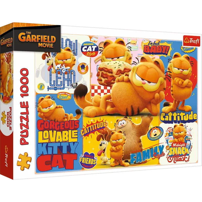 TREFL PUZZLE Pusle - 1000 - Garfieldi seiklused - Garfield Trefl 10935