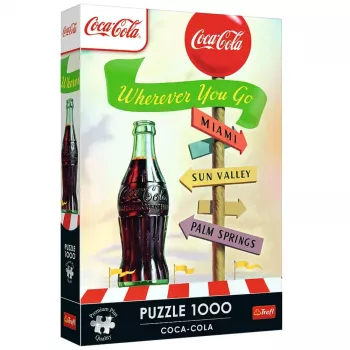 TREFL PUZZLE Puzzle - 1000 Premium Plus - Coca-Cola: Wherever You Go Trefl 12098