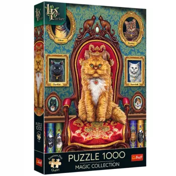 TREFL PUZZLE Pusle - 1000 - Premium Plus – Magic Collection: Cat Mania – Trefl 10896