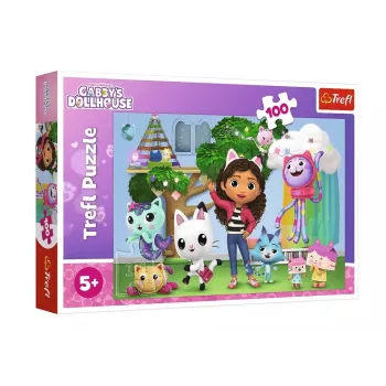 TREFL PUZZLE Pusle 100 tk. Gabi kassimaja Trefl 16464