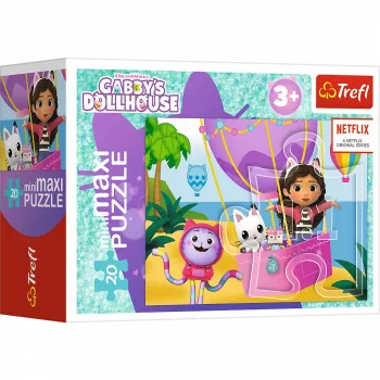TREFL PUZZLE Pusle - 20 miniMaxi - Värviline päev Gabbyga - Trefl 56041