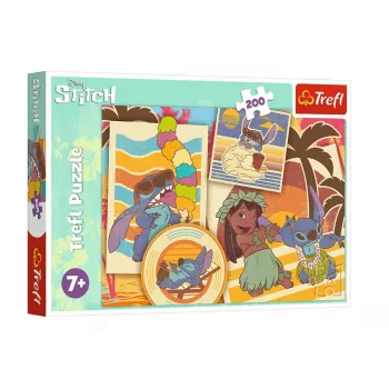 TREFL PUZZLE Pusle 200tk. Muusikaline Maailm Lilo ja Stitch Trefl 13304