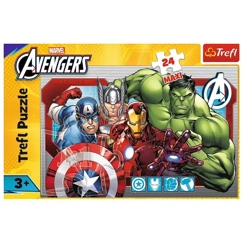 TREFL PUZZLE Puzzle 24 Maxi – Always Just – Disney Marvel The Avengers