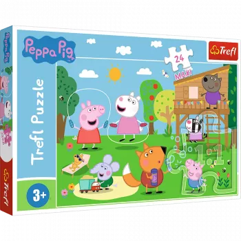 TREFL PUZZLE Pusle - 24 Maxi - Lõbus lagendikul - Peppa Pig 14342