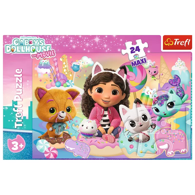 TREFL PUZZLE Pusle – 24 Maxi – Gabby's Cat World – Trefl 14381