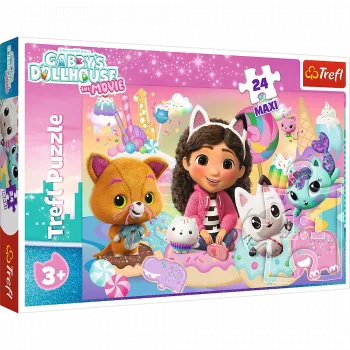 TREFL PUZZLE Pusle – 24 Maxi – Gabby's Cat World – Trefl 14381