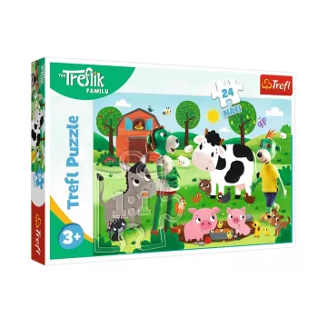 TREFL PUZZLE Pusle 24 Maxi Treflik Family Trefliki maal Trefl 14361