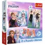 TREFL PUZZLE Pusle - 2in1 + Memos Printsessid oma maal - Disney Lõks 2 93335
