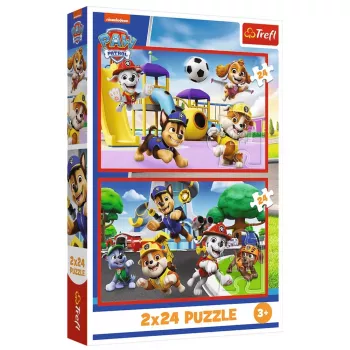 TREFL PUZZLE Puzzle - 2x24 - Dog Play Day - Paw Patrol Trefl 34434