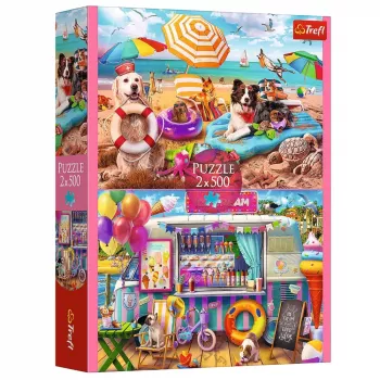 TREFL PUZZLE Pusle - 2x500 - Holiday Time Trefl 37533