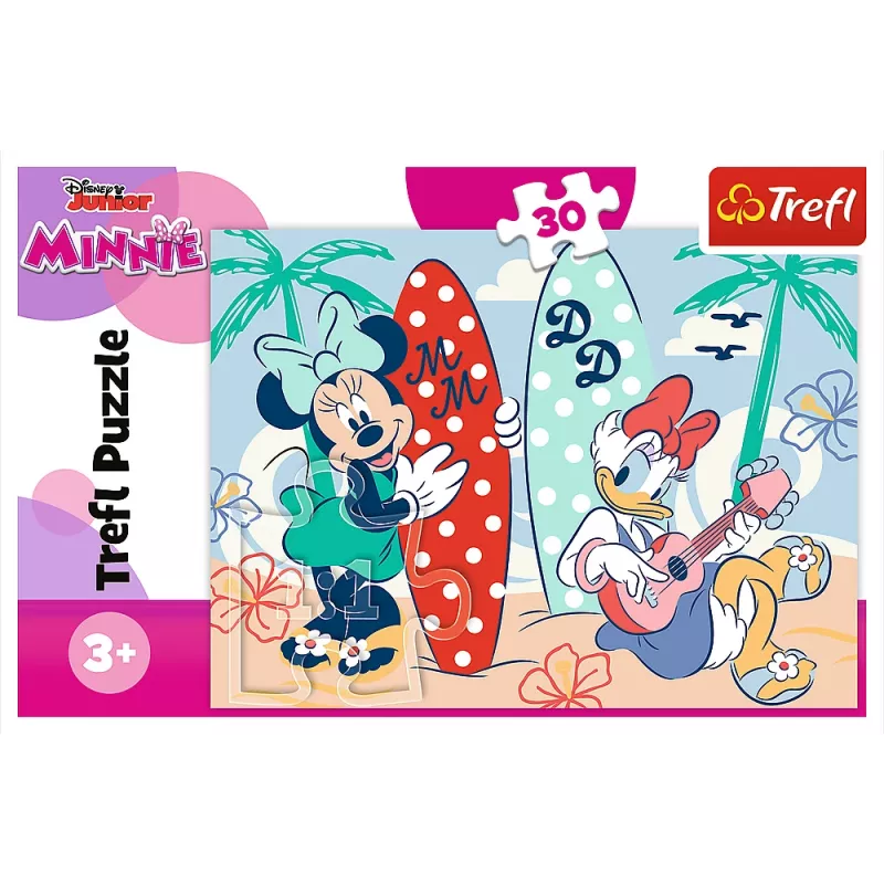 TREFL PUZZLE Pusle – 30 – Värviline Minnie – Disney Minnie Trefl 18302