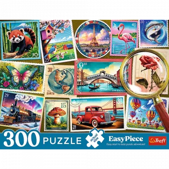 TREFL PUZZLE Pusle - 300 EasyPiece - Trefl Postage Stamps 23100
