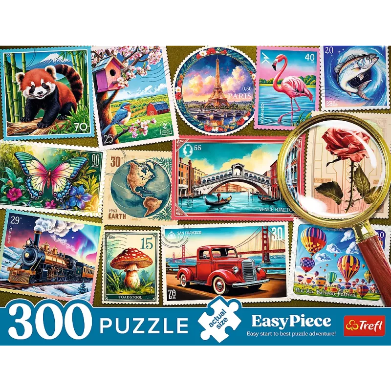 TREFL PUZZLE Pusle - 300 EasyPiece - Trefl Postage Stamps 23100
