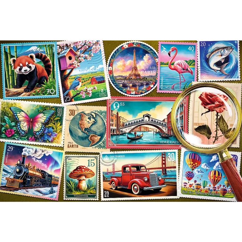 TREFL PUZZLE Pusle - 300 EasyPiece - Trefl Postage Stamps 23100