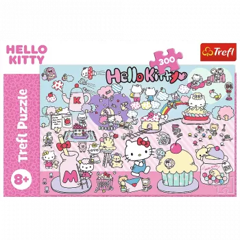 TREFL PUZZLE Pusle – 300 tükki – Avasta Hello Kitty maailm – Hello Kitty Trefl 23031