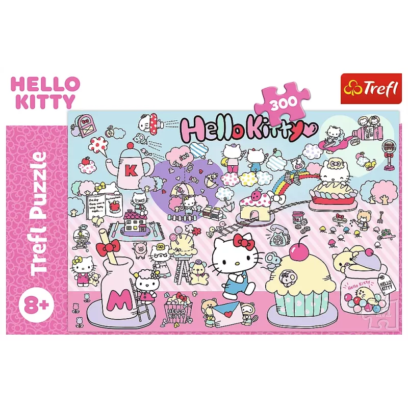 TREFL PUZZLE Pusle – 300 tükki – Avasta Hello Kitty maailm – Hello Kitty Trefl 23031