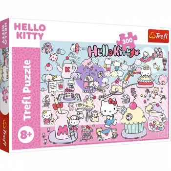 TREFL PUZZLE Pusle – 300 tükki – Avasta Hello Kitty maailm – Hello Kitty Trefl 23031