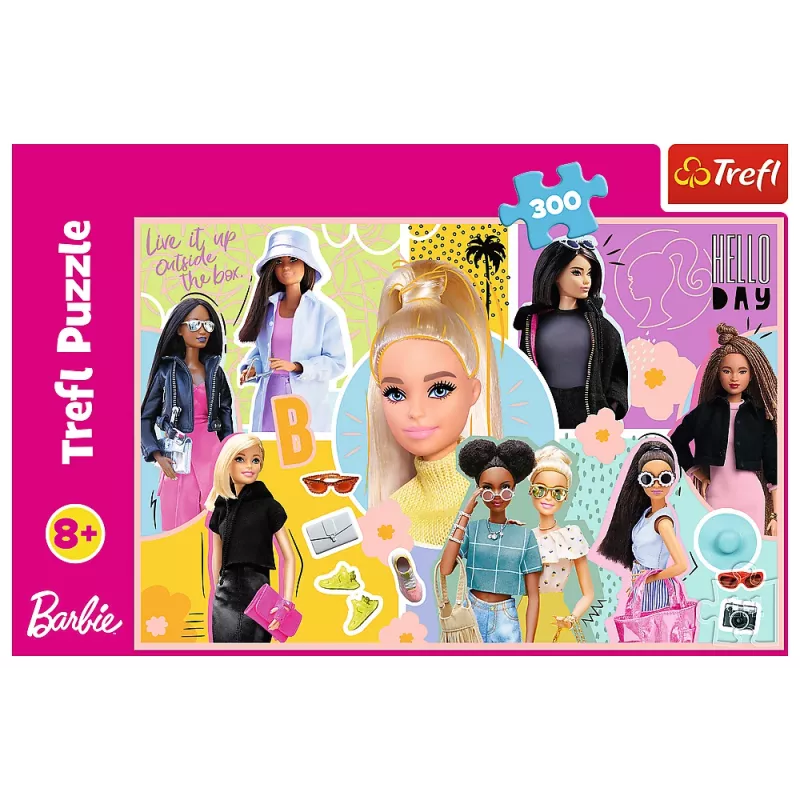 TREFL PUZZLE Pusle - 300 - Your Favorite Barbie - Mattel, Barbie 23025