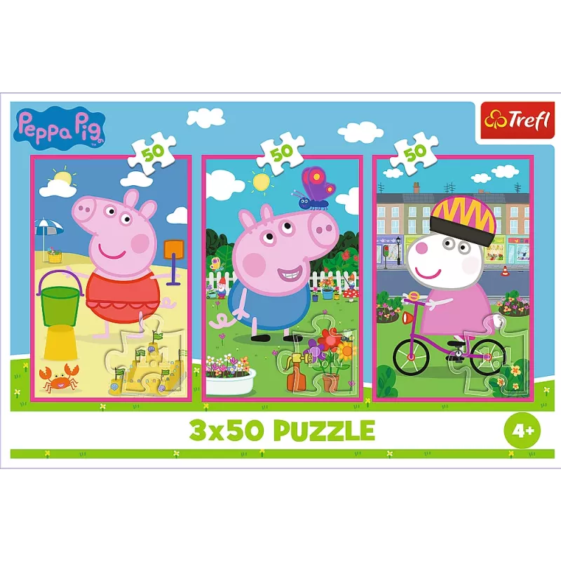 TREFL PUZZLE Pusle - 3x50 - The Power of Friendship / Peppa Pig Mix 70% 34877