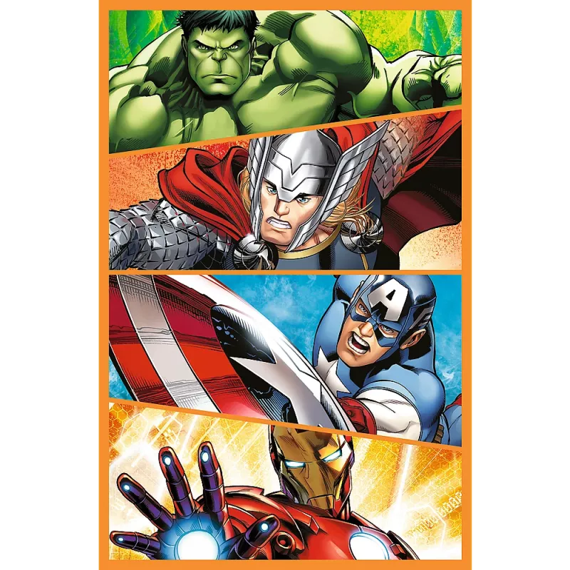 TREFL PUZZLE Pusle - 3x80 - Days full of action - Disney Marvel The Avengers Trefl 34883