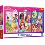 TREFL PUZZLE Puzzle - 3x80 - Princess friends - Disney Princess Trefl 34884