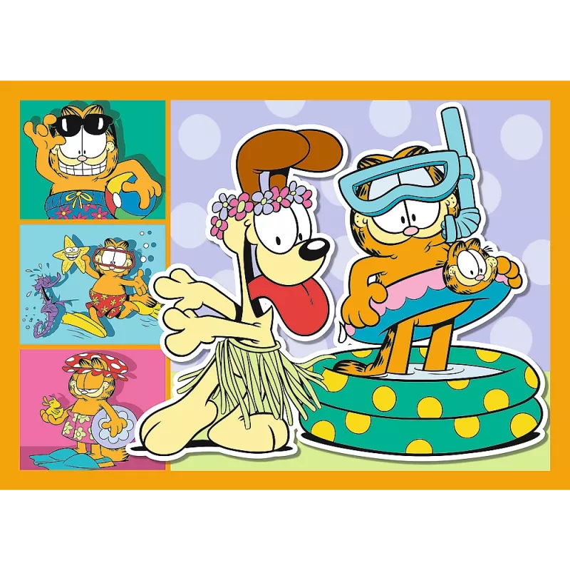 TREFL PUZZLE Pusle 4-in-1 – Garfield Loves Lasagna – Trefl 34673