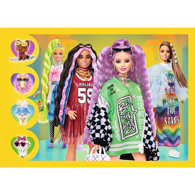 TREFL PUZZLE Puzzle - 4 in 1 - Happy World of Barbie Trefl 34626