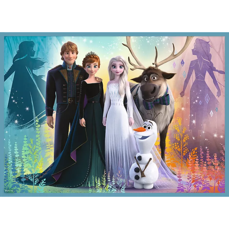 TREFL PUZZLE Pusle - 4in1 (12, 15, 20, 24) - The Amazing World of Frozen - Trefl 34381