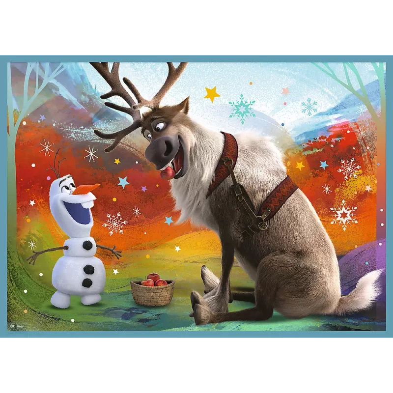 TREFL PUZZLE Pusle - 4in1 (12, 15, 20, 24) - The Amazing World of Frozen - Trefl 34381